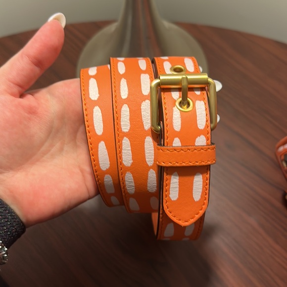 SOLD ON Ⓜ️ 🧡MOSCHINO Large Biker Leather Jacket Moto Crossbody Bag 🧡 - Picture 16 of 16